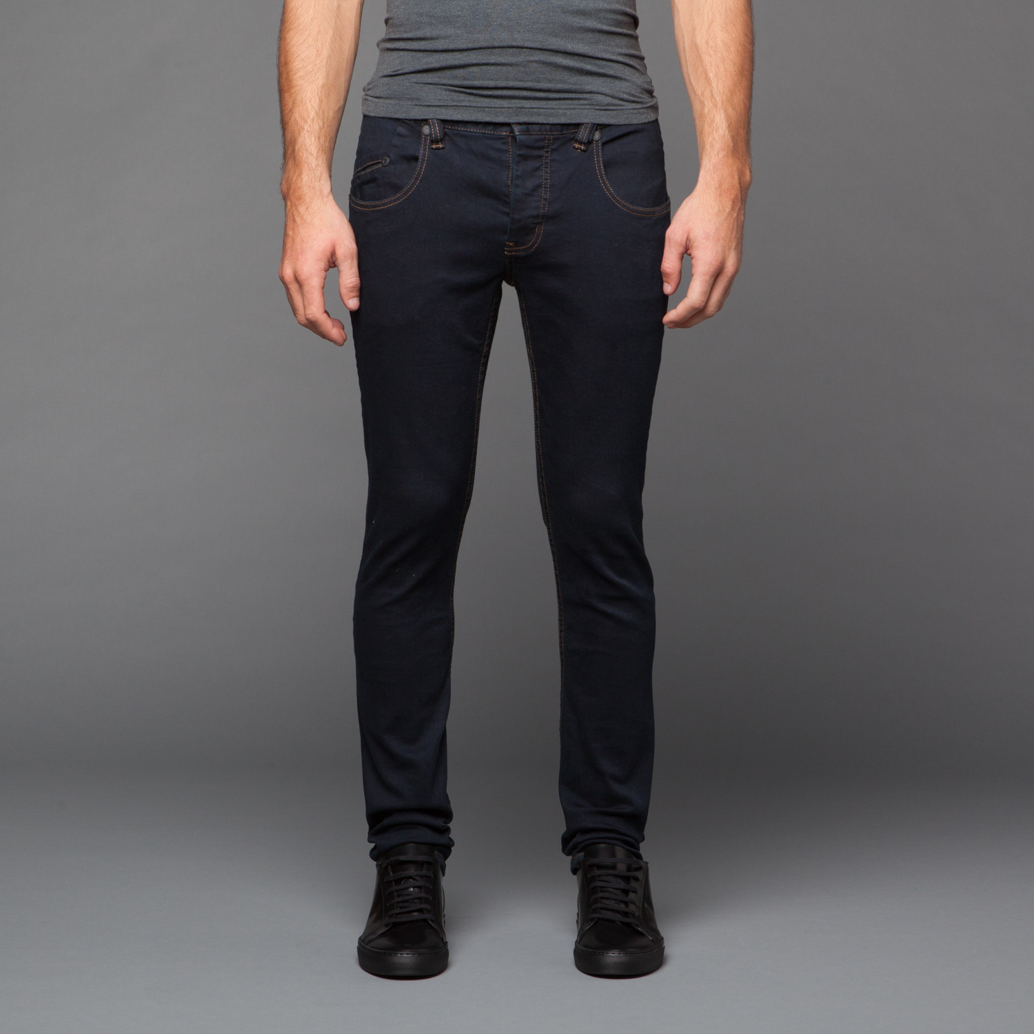 Campbell Indigo Coated Jean (33WX30L) - ZAK - Touch of Modern