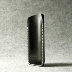 Leather iPhone Sleeve Case // Black (iPhone 6 Plus)