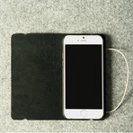 Leather iPhone Cover Case // Black (iPhone 6)