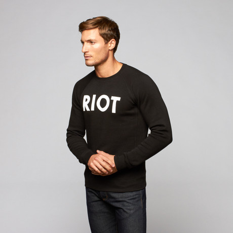 Riot Raglan Sweatshirt // Black (XS)