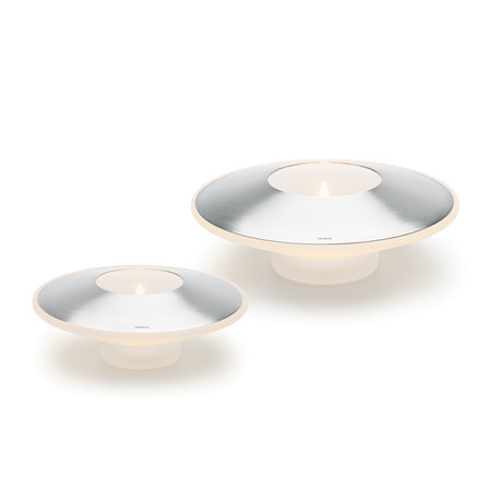 Tealight Holder // Frosted Glass (Large)