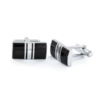 Geometric Cufflink + Tie Bar