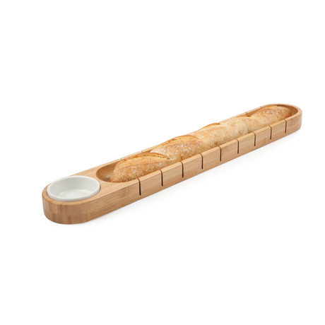 French Bread Board with Dipping Bowl