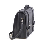 Double Compartment Briefcase with Laptop Insert (Black)