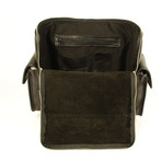 Oversized Zippered Backpack (Black)