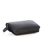 Single Compartment Briefcase with Silver Lock (Black)