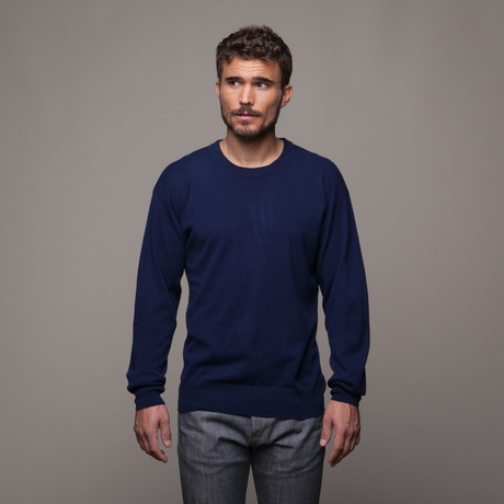 Cashmere Crewneck // Dark Blue (S)