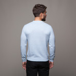 Merino + Cashmere Crewneck // Baby Sky (2XL)