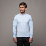 Merino + Cashmere Crewneck // Baby Sky (2XL)
