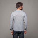 Merino + Cashmere Crewneck // Light Grey (XL)