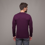 Merino + Cashmere Crewneck // Bordeaux (L)