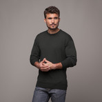 Merino + Cashmere Crewneck // Dark Green (2XL)