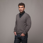 Cashmere V-Neck // Turtle Dove (L)
