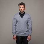 Merino Wool V-Neck // Light Grey (M)
