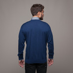 Merino Wool V-Neck // Navy (L)