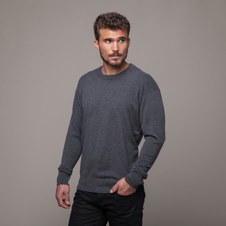 Cashmere Raglan Crewneck // Dark Grey (S)