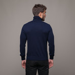 Merino Wool Rollneck // Dark Blue (XL)
