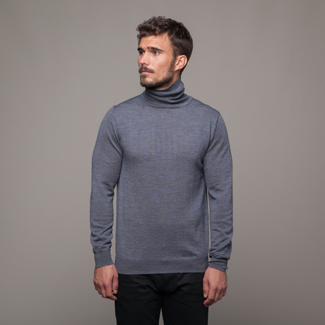 Merino Wool Rollneck // Dark Grey (S)