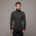 Merino Wool Rollneck // Dark Green (L)