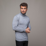 Merino Wool Rollneck // Light Grey (2XL)
