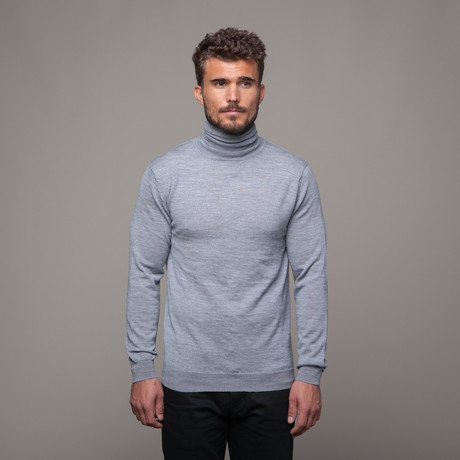 Merino Wool Rollneck // Light Grey (S)