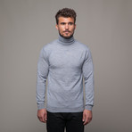 Merino Wool Rollneck // Light Grey (2XL)