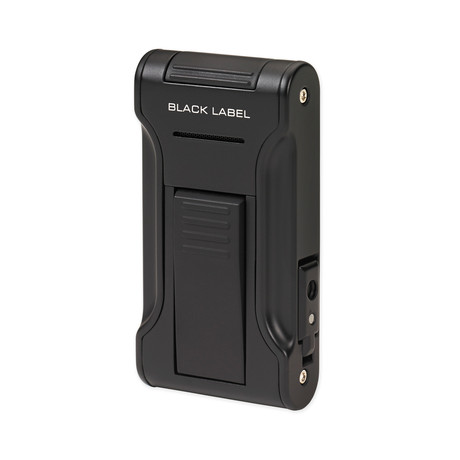 Black Label Dictator Flat Flame II Lighter (Black Matte)