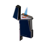 Lotus Apollo Twin Flame Torch Lighter (Chrome Velour)