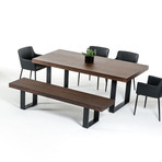 Lola Wenge Walnut Dining Table