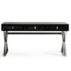 Congress Transitional Black Crocodile Desk