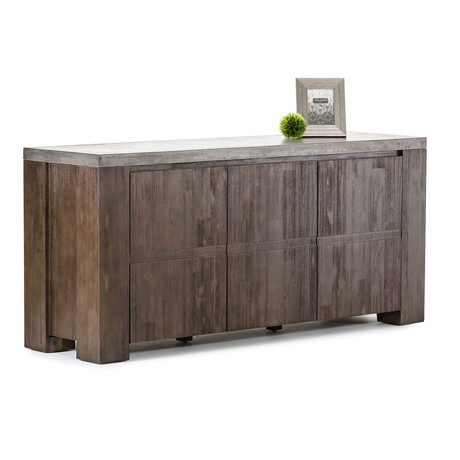 Urban Modern Concrete Top Buffet