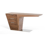 Bismarck Walnut Console Table