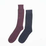 Cashmere Sock Pack // Navy + Burgundy