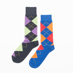 Royal Argyle Sock Pack // 2 Pack