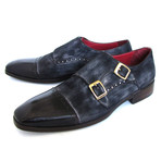 Suede Captoe Double Monkstrap (Euro: 46)