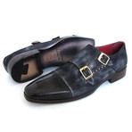 Suede Captoe Double Monkstrap (Euro: 46)