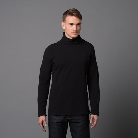 Nigel Kimono Sleeve Turtleneck // Black (S)