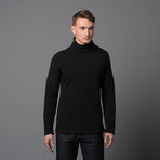 Nigel Kimono Sleeve Turtleneck // Black (L)