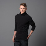 Nigel Kimono Sleeve Turtleneck // Black (L)