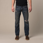 St Guy Straight Fit Jeans // Dark Wash (40WX32L)