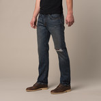 St Guy Straight Fit Jeans // Dark Wash (42WX32L)