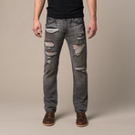 St Guy Straight Fit Jeans // Grey (38WX32L)