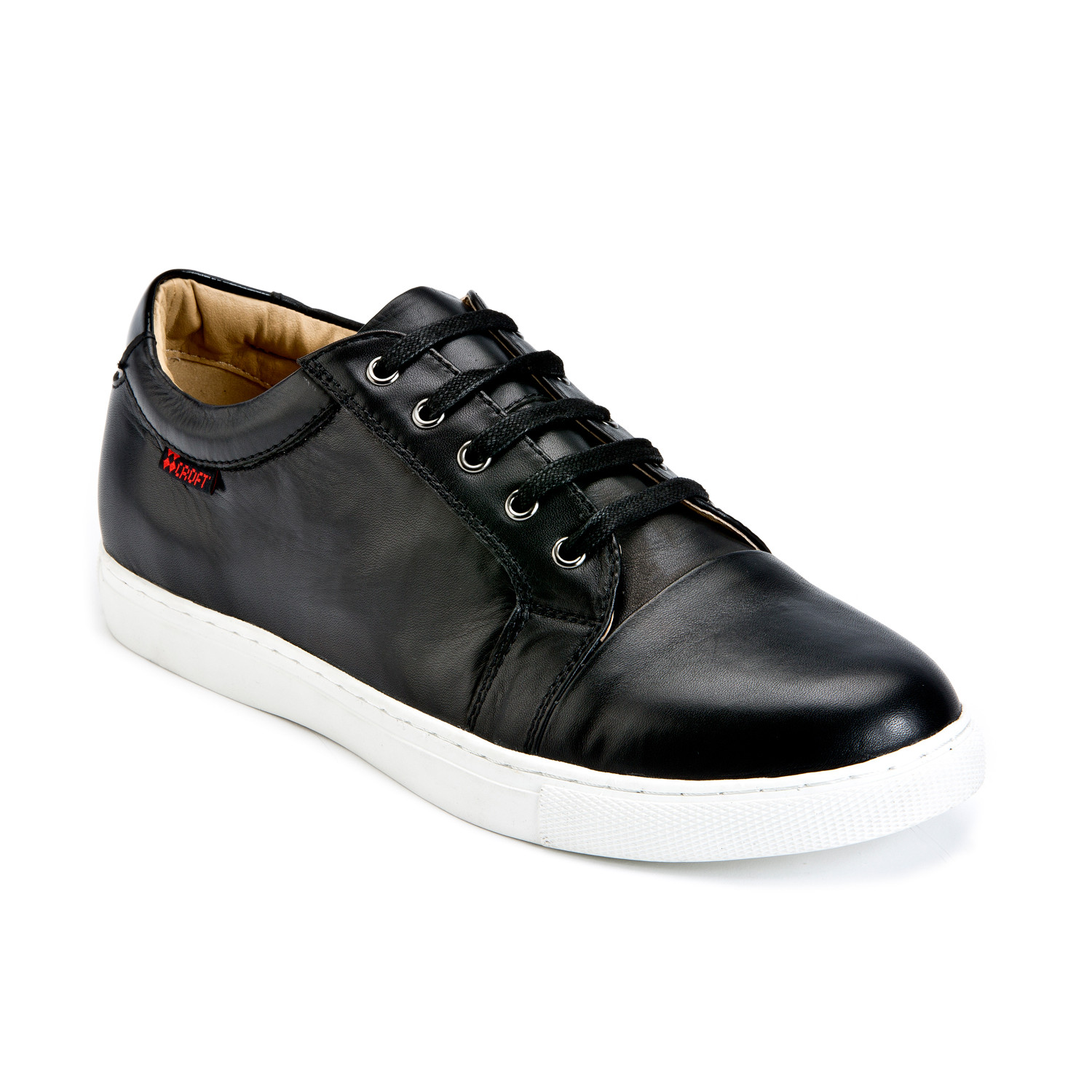 Toledo Leather Sneaker // Black Jetta (Euro: 40) - Croft Shoes - Touch ...