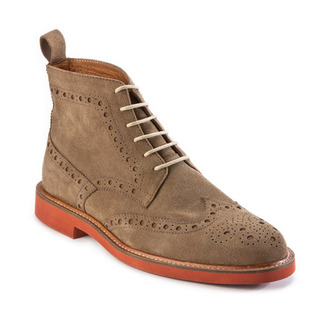 Newry Brogue Boot // Taupe Suede (Euro: 40)