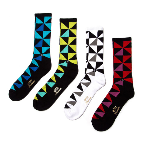 Origami Brights Sock Combo // Set of 4