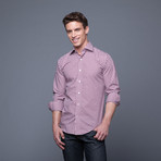 Gingham Shirt // Burgundy (US: 15.5/34-35)