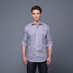 Checkered Shirt // Blue + Burgundy  (US: 16/32-33)