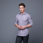 Checkered Shirt // Blue + Burgundy  (US: 16/32-33)