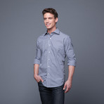 Gingham Shirt // Navy (US: 15.5/34-35)
