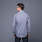 Gingham Shirt // Navy (US: 15.5/34-35)